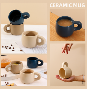 Tazza in ceramica dipinta a mano personalizzata creativa da 250 ml Tazze da caffè coreane personalizzabili