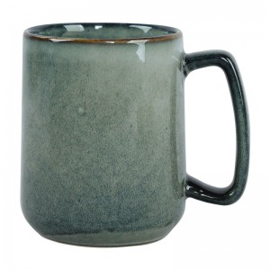 Cuptor cu microunde Se poate spăla în mașina de spălat vase Glazură reactivă durabilă Pahare cu pestrițe Cană de cafea Cana retro din ceramică ceașcă de cafea