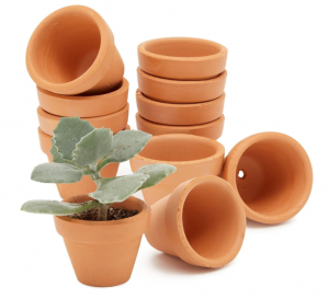 Mini maceta de terracota de arcilla para interiores y exteriores, MOQ bajo, planta de flores decorativas personalizadas suculentas