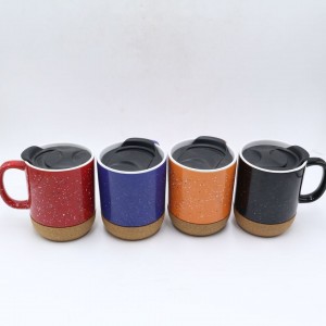 tazze in ceramica all'ingrosso Granular Glaze amazon vendita calda gres logo bere tazza da caffè con manico