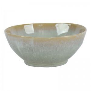 rustykalne talerze zestaw ceramicznych misek unikalny reaktywny glazura zestaw misek do sałatek z makaronem Shallow Ceramic Bowls do restauracji