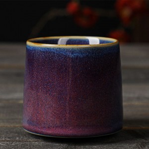 Creative Rotating Tumbler Whiskey Teacup Lead-free Thickened Short Wine Water Cup Ceramic Coffee Cup