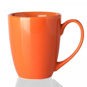 Bunte Keramiktasse mit individuellem Logo, kreative einfarbige Kaffeetasse