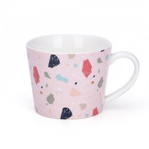 Commercio all'ingrosso Maculato Design Cafe Colorato Punteggiato Smalto Porcellana Drinkware Tazza di caffè Tazze in ceramica personalizzate