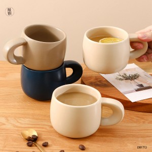 Tazza in ceramica dipinta a mano personalizzata creativa da 250 ml Tazze da caffè coreane personalizzabili