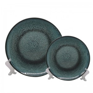 Ciotola in ceramica blu reale Ciotola per insalata Ciotola per zuppa Piatto rotondo ovale Piatto per pasta Bistecca Piatto per frutta Piatto da tavola Set per ristorante domestico