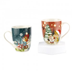 Kerstdecoratie keramische mok Cups Hoge kwaliteit 11oz keramische aangepaste mok