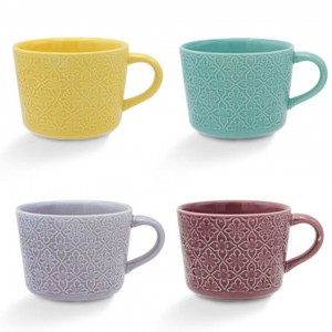 Raccolta classica della glassa di forma e di colore Buona qualità e buon prezzo Tazza di ceramica fatta a mano 11 once.con Gres