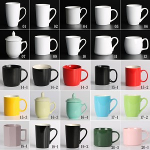 Tazza in ceramica colorata per caffè promozionale di alta qualità con logo personalizzato