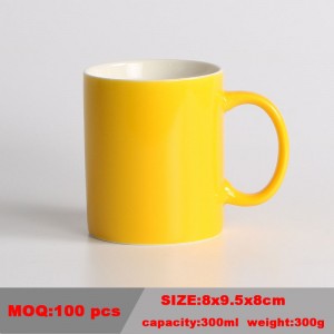 High Quality Promotional Meeting Coffee Colorful Ceramic Cup with Custom Logo