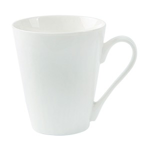 Tasse en céramique blanche unie de 12 oz pour la personnalisation