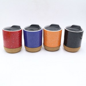 groothandel keramische mokken Granular Glaze amazon hot selling steengoed logo drinkkoffiemok met handvat