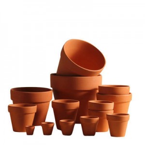 Mini ghivece din teracotă din lut Cactus Jardiniere din ceramică Ghivece suculente din teracotă cu găuri de drenaj