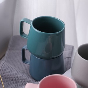 High quality promotion stylish matte glossy multi-colored custom coffee ceramic mug for gift