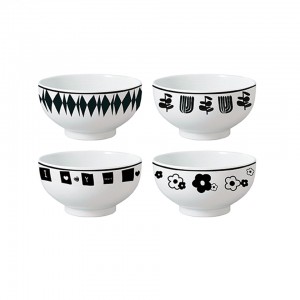 Klassisches schwarzes Design-Keramikgeschirr, Retro-Design, Schüssel, Schüssel und Becher, schwarze Glasur, Kaffeetasse, Teekanne