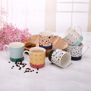 Hurtownia Speckled Design Cafe Kolorowe kropkowane glazury Porcelanowe Drinkware Filiżanka Kawy Dostosowane Kubki Ceramiczne