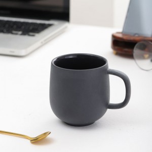 Wholesale Eco Friendly Matt Glazed Nordic Clay Round Ceramic Porcelain Coffee Cup Mug