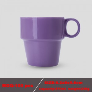 Tasse en céramique colorée de café de réunion promotionnelle de haute qualité avec le logo fait sur commande