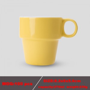 Cupă din ceramică colorată de cafea pentru întâlniri promoționale de înaltă calitate, cu logo personalizat