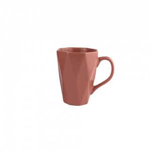 Set di tazze in ceramica smaltata colorata Tazza da caffè Tazze in ceramica nordica con diamanti per caffè