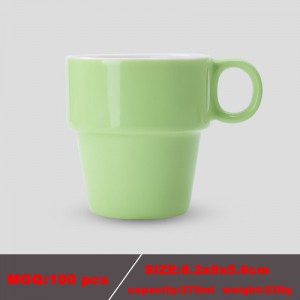 High Quality Promotional Meeting Coffee Colorful Ceramic Cup with Custom Logo