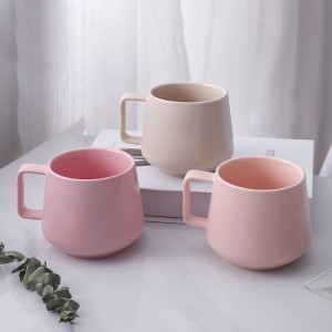 Tazza in ceramica da caffè personalizzata multicolore elegante opaca lucida di promozione di alta qualità per regalo