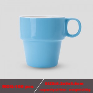 Cupă din ceramică colorată de cafea pentru întâlniri promoționale de înaltă calitate, cu logo personalizat