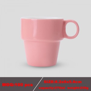 Tazza in ceramica colorata per caffè promozionale di alta qualità con logo personalizzato