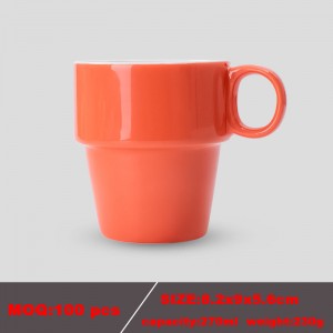 Cupă din ceramică colorată de cafea pentru întâlniri promoționale de înaltă calitate, cu logo personalizat