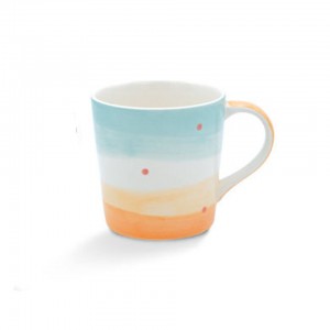 Sea Life Collection Good Quality Ceramic Mug 14 Oz. for Every Use with Nice Hand Painted Design Stoneware