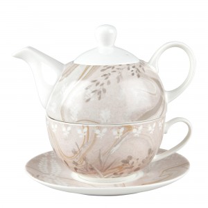 Teapot ceramic and cup for one person, restaurant food containers tea for one set , expensive gifts for her, for return gifts,