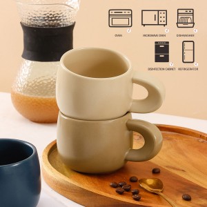 Tazza in ceramica dipinta a mano personalizzata creativa da 250 ml Tazze da caffè coreane personalizzabili