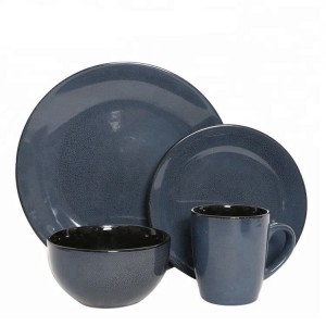 home and kitchen products stoneware reactive glaze dinnerware set