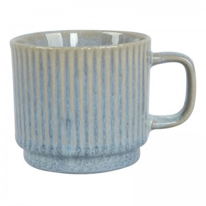 Taza de café con esmalte reactivo de cerámica personalizada Vintage, fabricante de tazas Retro