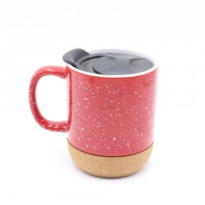 groothandel keramische mokken Granular Glaze amazon hot selling steengoed logo drinkkoffiemok met handvat