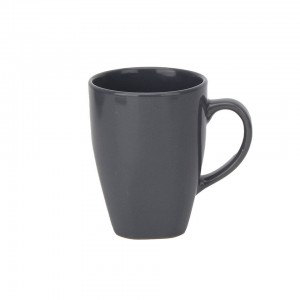 Ensembles de vaisselle d'hôtel de Restaurant noir ensembles de vaisselle de Table 16 pcs tasse en grès ensemble de vaisselle en céramique personnalisé