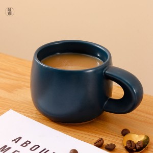 Taza de cerámica pintada a mano personalizada creativa de 250ml, tazas de café coreanas personalizables