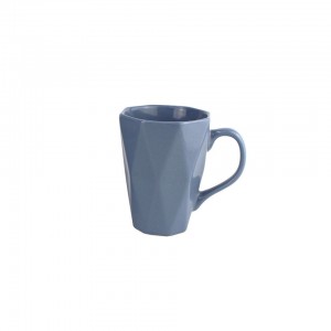 Color Glazed Ceramic Mugs Set Coffee Cup Diamond Nordic Ceramic Mugs for Coffee