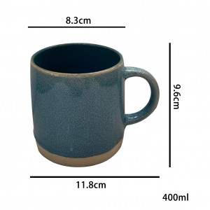 Tasse en grès de luxe Western Ombre Drinkware Tasses à café expresso personnalisées Glaçure réactive Vaisselle Porcelaine Tasses en céramique