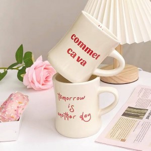 Cana cu talie in cana ceramica cana de cafea logo personalizat text cu design