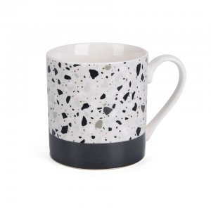 Atacado design salpicado café colorido pontilhado esmalte porcelana drinkware xícara de café canecas de cerâmica personalizadas