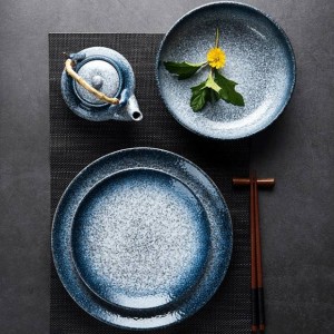 High Quality 6 Inch Glazed Home Sets Restaurant Plate,Use Ceramic Round Lunch Rice Stoneware Dinner Plates