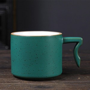 Manico irregolare creativo Tazza da tè piccola Regalo Bicchiere da latte Bicchiere Tazza da caffè espresso in ceramica