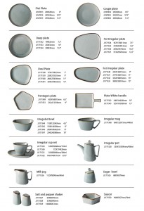 Geschirr, Geschirr, Vajjila-Geschirr, Geschirr, Teller-Set, Beige, Grau, nordischer gesprenkelter Stil, Luxus-Porzellan-Geschirrset