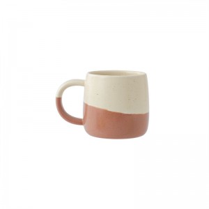 Taza de café de cerámica estilo Ins de gran oferta, taza de gres con esmalte de sésamo moteado de Color personalizado, tazas de porcelana fina