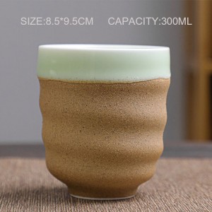 Canecas de café estilo japonês logotipo personalizado caneca de cerâmica xícara de café cozinha drinkware restaurante talheres copos de cerâmica atacado