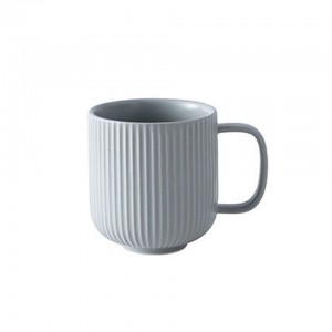 Scandinavische stijl gestreept mat glazuur 350ml 12oz elegante koffiemok keramiek voor cadeau