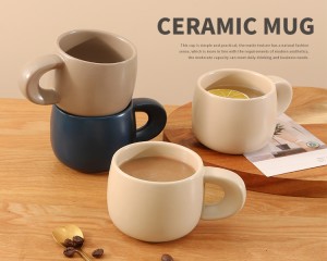 Taza de cerámica pintada a mano personalizada creativa de 250ml, tazas de café coreanas personalizables