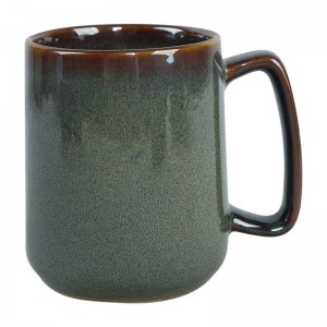 Horno de microondas Apto para lavavajillas Esmalte reactivo duradero Vaso moteado Taza de café Taza de cerámica retro Taza de café