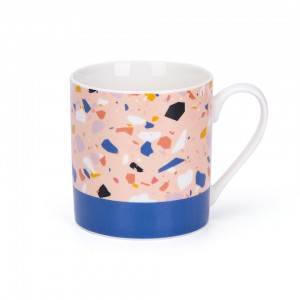 Atacado design salpicado café colorido pontilhado esmalte porcelana drinkware xícara de café canecas de cerâmica personalizadas